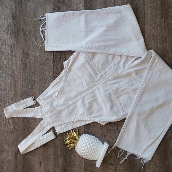 Zara Woman Premium Denim The Dungaree Overalls - Picture 3 of 9